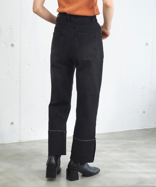 tiptop(ティップトップ)の「【2サイズ展開】ロールアップデニムパンツ【web限定アイテム・Sサイズあり】(デニムパンツ・レディース・ブルー/ネイビー/ブラック・S/M)」の18枚目の写真