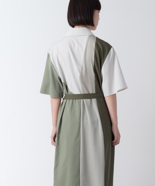 La SRIC（ラスリック）の「La SRIC / パネルスウィッチングシャツOP（シャツワンピース・レディース・ベージュ/カーキ・38）」の17枚目の写真