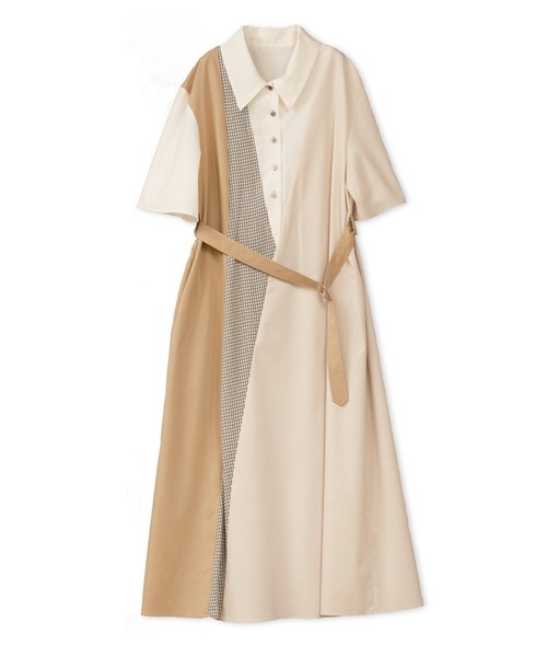 La SRIC（ラスリック）の「La SRIC / パネルスウィッチングシャツOP（シャツワンピース・レディース・ベージュ/カーキ・38）」の16枚目の写真