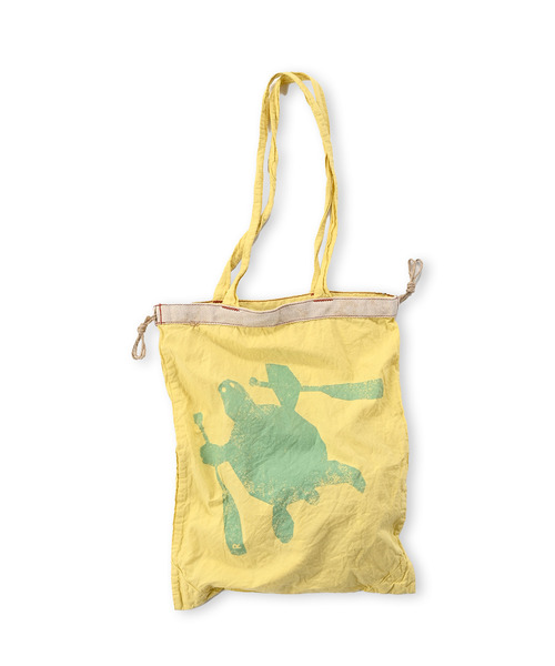 45R（フォーティファイブアール）の「RPMバッグ（Umiiガメ）（エコバッグ/サブバッグ・レディース・サックスブルー/イエロー・FREE）」の2枚目の写真