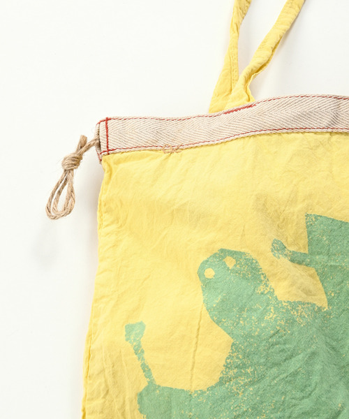 45R（フォーティファイブアール）の「RPMバッグ（Umiiガメ）（エコバッグ/サブバッグ・レディース・サックスブルー/イエロー・FREE）」の7枚目の写真