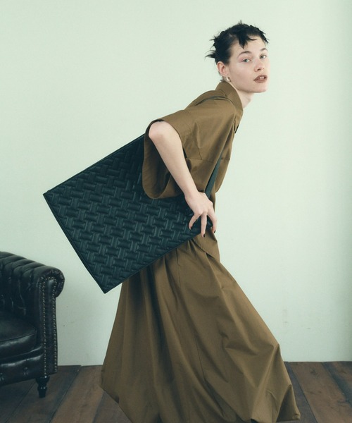 manana suerte（マニャーナスエルテ）の「キルティングトートバッグ（トートバッグ・レディース・ブラック/シルバー/イエロー・FREE）」の4枚目の写真