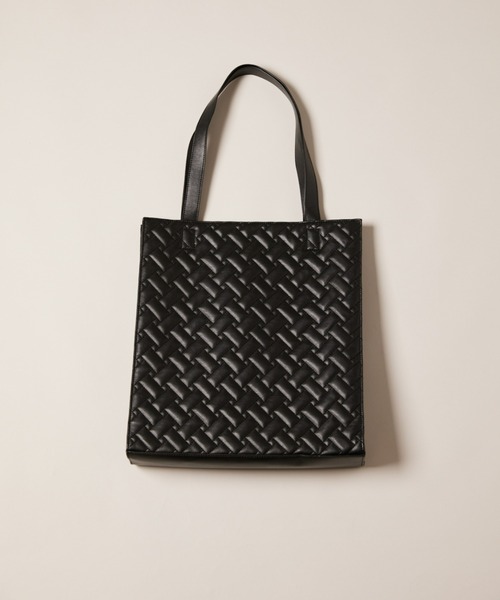 manana suerte（マニャーナスエルテ）の「キルティングトートバッグ（トートバッグ・レディース・ブラック/シルバー/イエロー・FREE）」の6枚目の写真