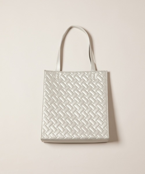 manana suerte（マニャーナスエルテ）の「キルティングトートバッグ（トートバッグ・レディース・ブラック/シルバー/イエロー・FREE）」の17枚目の写真