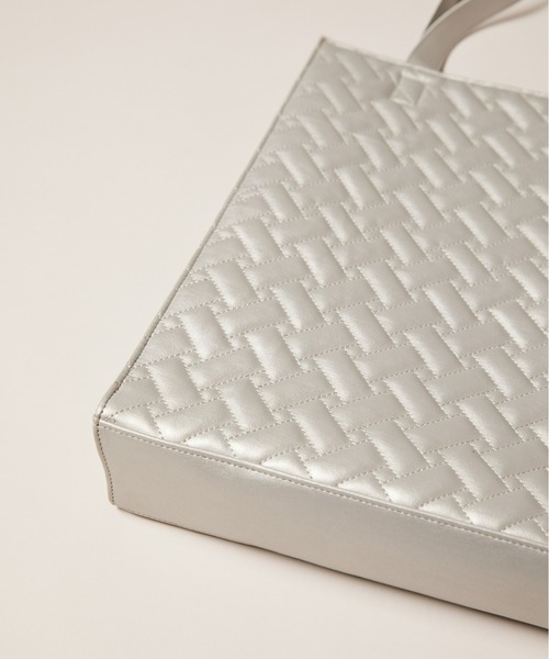 manana suerte（マニャーナスエルテ）の「キルティングトートバッグ（トートバッグ・レディース・ブラック/シルバー/イエロー・FREE）」の20枚目の写真