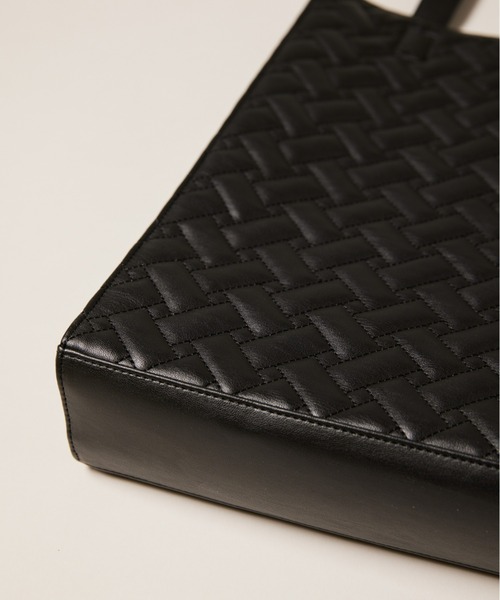 manana suerte（マニャーナスエルテ）の「キルティングトートバッグ（トートバッグ・レディース・ブラック/シルバー/イエロー・FREE）」の9枚目の写真