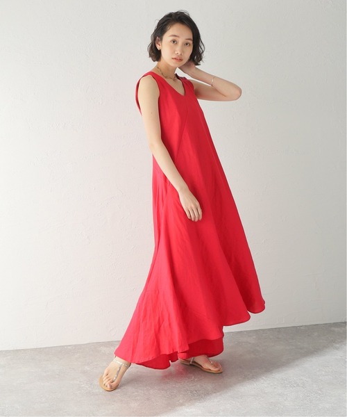 Spick & Span(スピックアンドスパン)の「【LEQUIO/レキオ 】MACHI DRESS2(ワンピース・レディース・ブラック/レッド・FREE)」の3枚目の写真