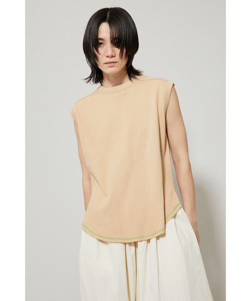 HeRIN.CYE(ヘリンドットサイ)の「Thermal color stitch tee(Tシャツ/カットソー・レディース・ホワイト/ブラック/ベージュ/ピンク・FREE)」の3枚目の写真