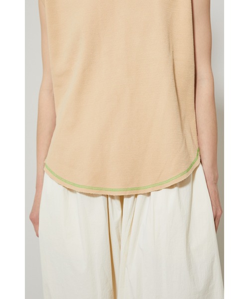 HeRIN.CYE(ヘリンドットサイ)の「Thermal color stitch tee(Tシャツ/カットソー・レディース・ホワイト/ブラック/ベージュ/ピンク・FREE)」の19枚目の写真