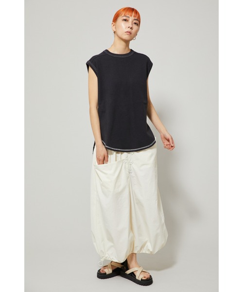 HeRIN.CYE(ヘリンドットサイ)の「Thermal color stitch tee(Tシャツ/カットソー・レディース・ホワイト/ブラック/ベージュ/ピンク・FREE)」の8枚目の写真