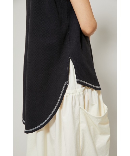 HeRIN.CYE(ヘリンドットサイ)の「Thermal color stitch tee(Tシャツ/カットソー・レディース・ホワイト/ブラック/ベージュ/ピンク・FREE)」の12枚目の写真