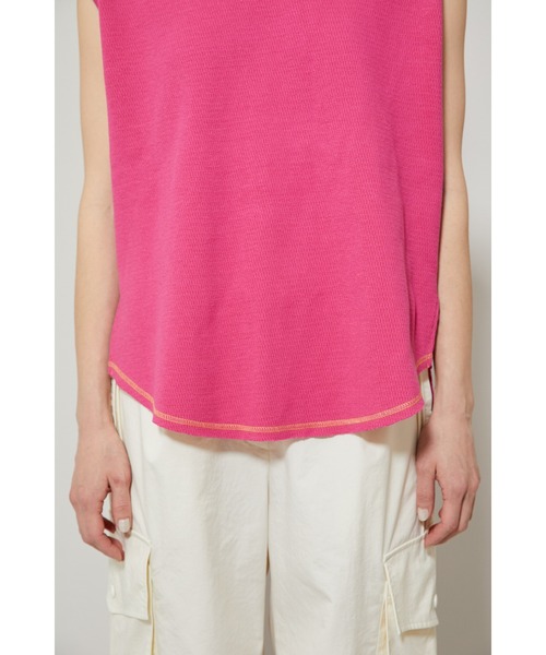 HeRIN.CYE(ヘリンドットサイ)の「Thermal color stitch tee(Tシャツ/カットソー・レディース・ホワイト/ブラック/ベージュ/ピンク・FREE)」の16枚目の写真