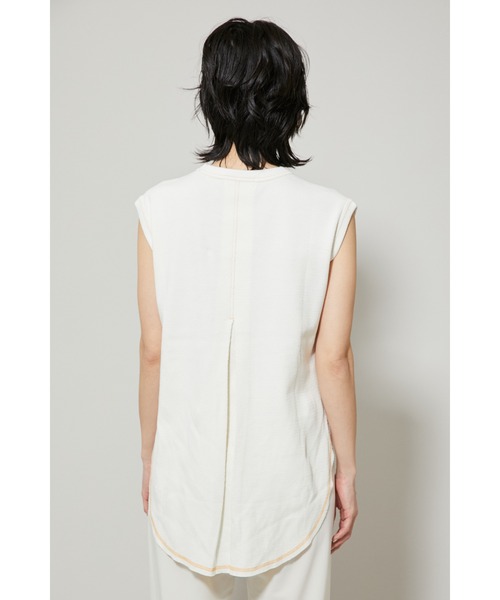 HeRIN.CYE(ヘリンドットサイ)の「Thermal color stitch tee(Tシャツ/カットソー・レディース・ホワイト/ブラック/ベージュ/ピンク・FREE)」の21枚目の写真