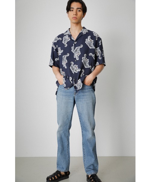 AZUL by moussy(アズールバイマウジー)の「TIGER PATTERN SHIRT/タイガーパターンシャツ(シャツ/ブラウス・メンズ・ブラック系その他/ブルー系その他3・MEDIUM/LARGE)」の16枚目の写真