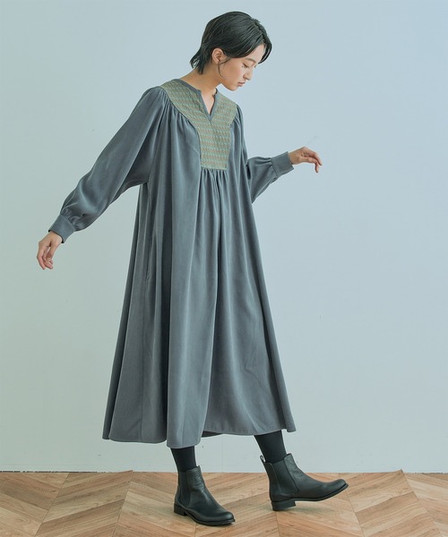 Kelen ケレン Kamn Jacquard Combi Dress ワンピース Kelen ケレン のファッション通販 Zozotown