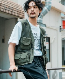 ミリタリーデザイン フィッシング ベスト