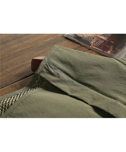 DEVICE（デバイス）の「ミリタリーデザイン フィッシング ベスト（ベスト・メンズ・ブラック/カーキ・FREE）」の18枚目の写真