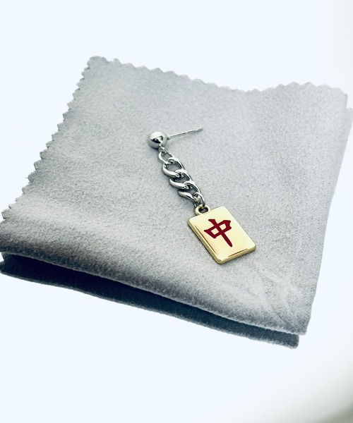1004ST(イチマルマルヨンエスティ―)の「【1004ST】麻雀牌 クロス シルバーピアス (片耳)(MA)(ピアス(片耳用)・レディース・A/B/C/D/E/F/G/H/I/J/L/M/K/O/N/P/Q/S/R/U/T・FREE)」の18枚目の写真