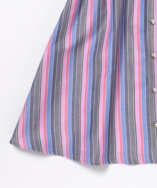 Ray BEAMS（レイビームス）の「Ray BEAMS / マルチストライプ 切り替えワンピース（ワンピース・レディース・ホワイト/ライトグレー・ONE SIZE）」の15枚目の写真