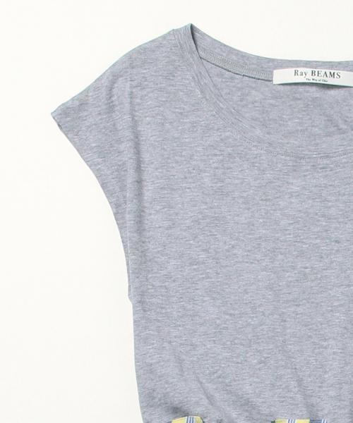 Ray BEAMS（レイビームス）の「Ray BEAMS / マルチストライプ 切り替えワンピース（ワンピース・レディース・ホワイト/ライトグレー・ONE SIZE）」の18枚目の写真