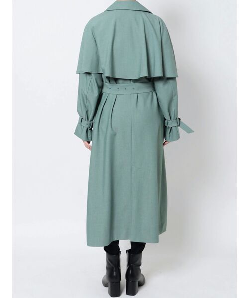 LAGUNAMOON(ラグナムーン)の「ケープトレンチコート(トレンチコート・レディース・ブルー/ベージュ・SMALL/MEDIUM)」の11枚目の写真