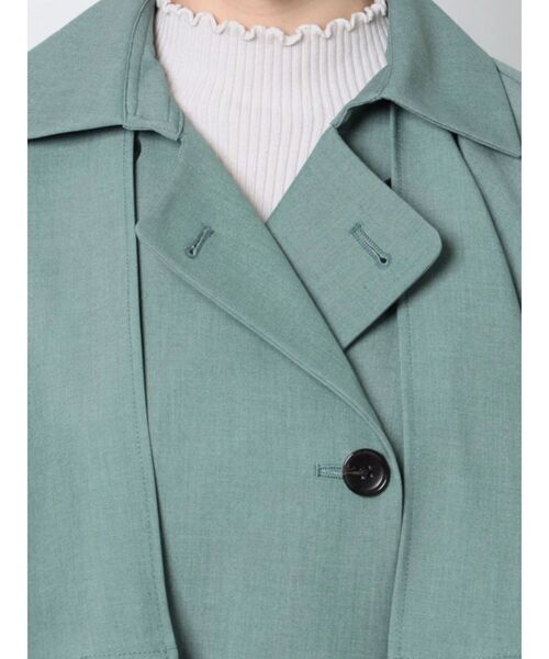 LAGUNAMOON(ラグナムーン)の「ケープトレンチコート(トレンチコート・レディース・ブルー/ベージュ・SMALL/MEDIUM)」の5枚目の写真