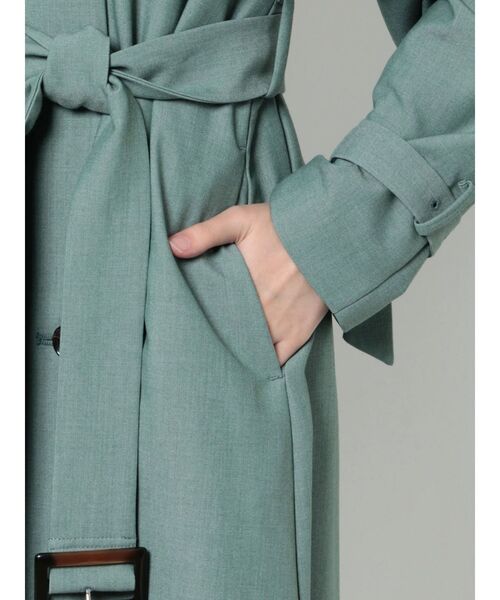 LAGUNAMOON(ラグナムーン)の「ケープトレンチコート(トレンチコート・レディース・ブルー/ベージュ・SMALL/MEDIUM)」の7枚目の写真