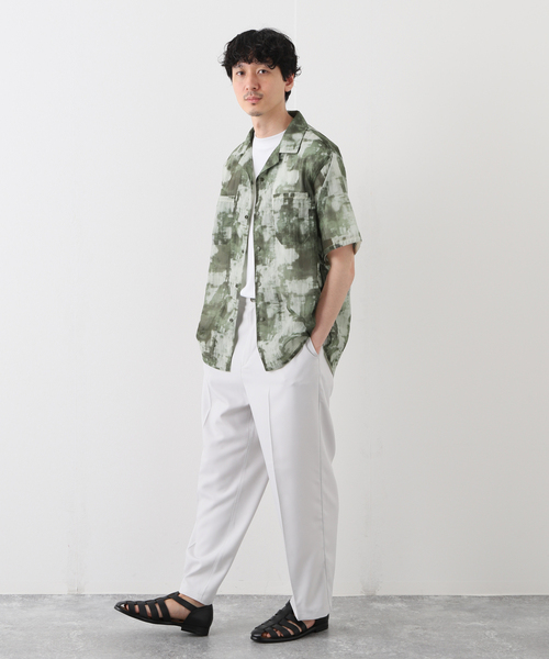 B.C STOCK（ベーセーストック）の「レースメイサイシャツ（シャツ/ブラウス・メンズ・カーキ/ブラックミックス・MEDIUM/LARGE）」の5枚目の写真