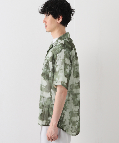 B.C STOCK（ベーセーストック）の「レースメイサイシャツ（シャツ/ブラウス・メンズ・カーキ/ブラックミックス・MEDIUM/LARGE）」の7枚目の写真