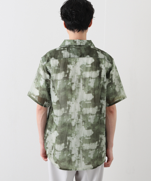 B.C STOCK（ベーセーストック）の「レースメイサイシャツ（シャツ/ブラウス・メンズ・カーキ/ブラックミックス・MEDIUM/LARGE）」の8枚目の写真