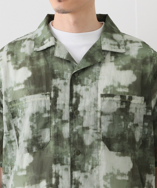 B.C STOCK（ベーセーストック）の「レースメイサイシャツ（シャツ/ブラウス・メンズ・カーキ/ブラックミックス・MEDIUM/LARGE）」の9枚目の写真