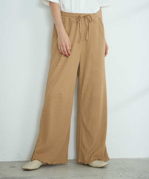 ONIGIRI（オニギリ）の「テレコイージーパンツ（その他パンツ・レディース・チャコール/ベージュ/オレンジ・MEDIUM/LARGE）」の19枚目の写真