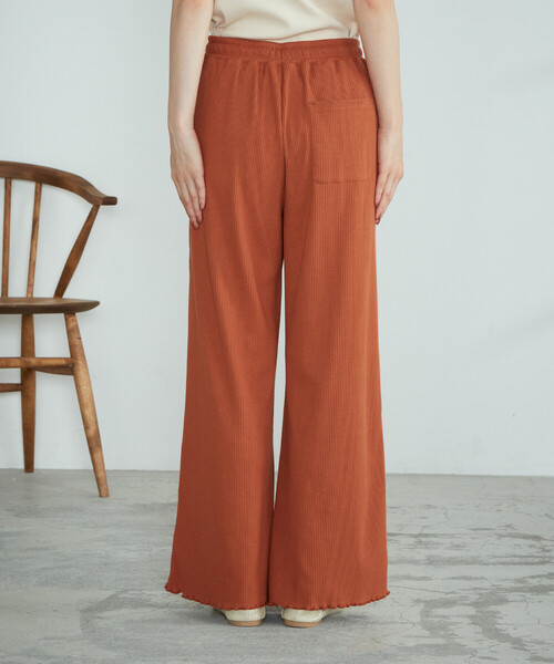 ONIGIRI（オニギリ）の「テレコイージーパンツ（その他パンツ・レディース・チャコール/ベージュ/オレンジ・MEDIUM/LARGE）」の14枚目の写真