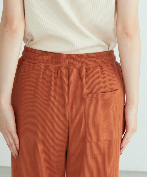 ONIGIRI（オニギリ）の「テレコイージーパンツ（その他パンツ・レディース・チャコール/ベージュ/オレンジ・MEDIUM/LARGE）」の12枚目の写真