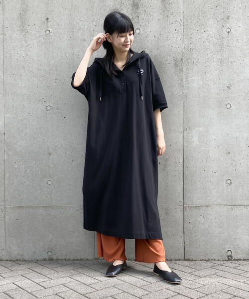 ONIGIRI（オニギリ）の「テレコイージーパンツ（その他パンツ・レディース・チャコール/ベージュ/オレンジ・MEDIUM/LARGE）」の4枚目の写真