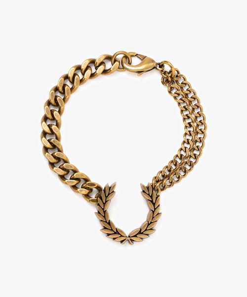 FRED PERRY（フレッドペリー）の「Double Chain Laurel Wreath Bracelet（ブレスレット・メンズ・ゴールド・ONE SIZE）」の5枚目の写真