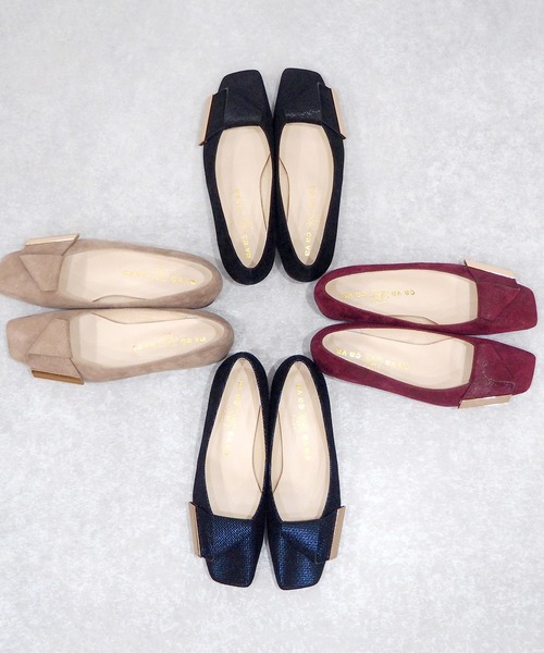 cava cava（サヴァサヴァ）の「モチーフ付きフラットシューズ　-1320495（パンプス・レディース・ブラック/ネイビー/ワイン/グレイッシュベージュ・23.0cm/24.0cm/25.0cm/22.0cm/22.5cm/24.5cm/23.5cm）」の19枚目の写真