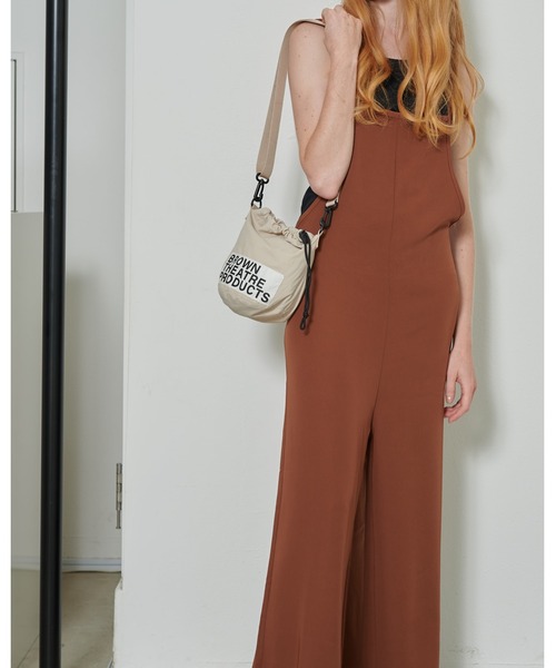 THEATRE PRODUCTS（シアタープロダクツ）の「STICKER LABEL DRAWSTRING BAG/ステッカーラベル巾着バッグ（ショルダーバッグ・レディース・アイボリー/ブラック/ブラウン・FREE）」の17枚目の写真