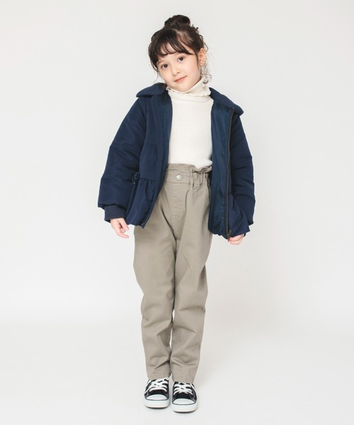 BRANSHES(ブランシェス)の「【撥水加工】リボン付き中綿ブルゾン(ブルゾン・キッズ・ピンク/ネイビー・90cm/140cm/130cm/150cm/120cm/110cm/100cm)」の5枚目の写真