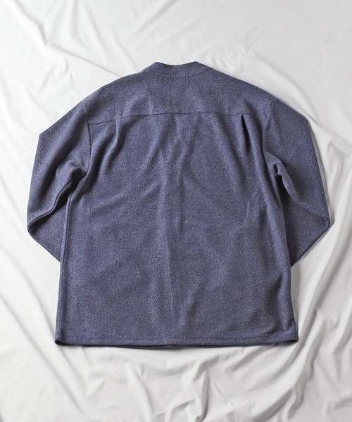 UNION STATION（ユニオンステーション）の「【EFFORTLESS】メランジダブルフェイスカーディガン（カーディガン/ボレロ・メンズ・グレー/ネイビー・LL/L/M）」の3枚目の写真