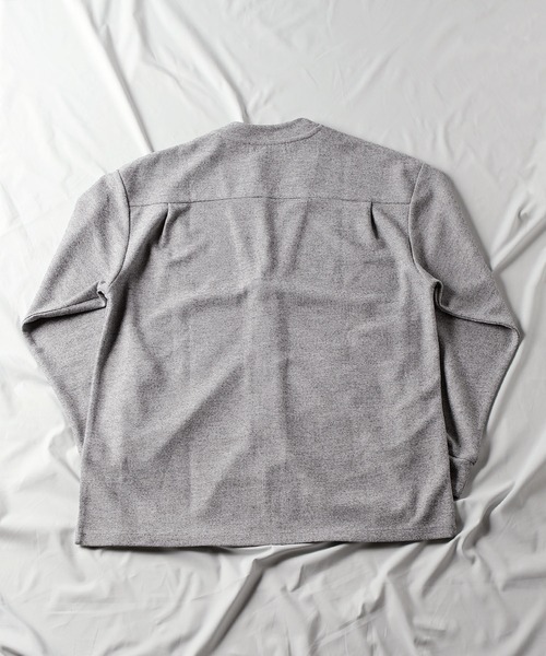 UNION STATION（ユニオンステーション）の「【EFFORTLESS】メランジダブルフェイスカーディガン（カーディガン/ボレロ・メンズ・グレー/ネイビー・LL/L/M）」の7枚目の写真