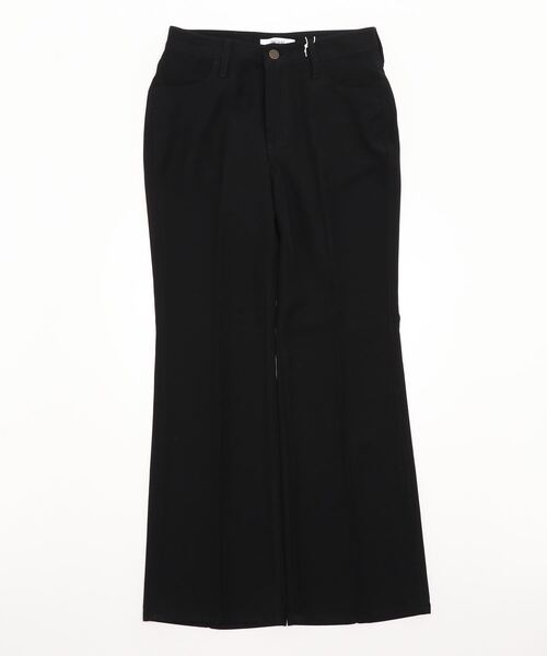 SOMETHING（サムシング）の「SOMETHING/サムシング　エステルストレッチフレアパンツ（その他パンツ・レディース・グリーン/ブラック・SMALL/MEDIUM）」の2枚目の写真