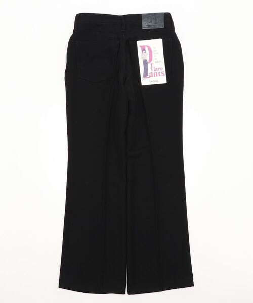 SOMETHING（サムシング）の「SOMETHING/サムシング　エステルストレッチフレアパンツ（その他パンツ・レディース・グリーン/ブラック・SMALL/MEDIUM）」の3枚目の写真