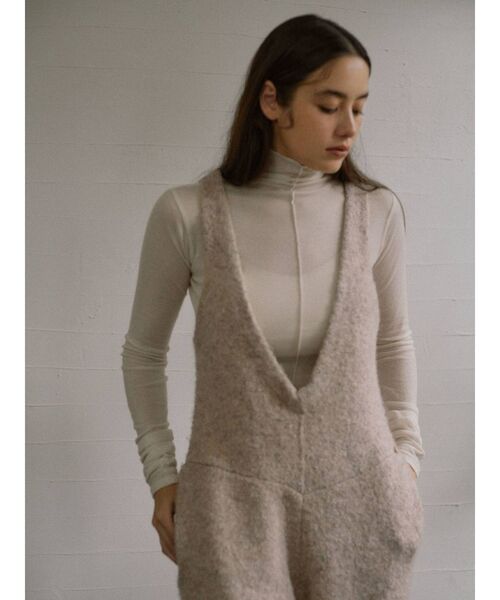 Ungrid(アングリッド)の「ハイネックシアーロングスリーブTee(Tシャツ/カットソー・レディース・オフホワイト/ブラック/オレンジ・FREE)」の12枚目の写真