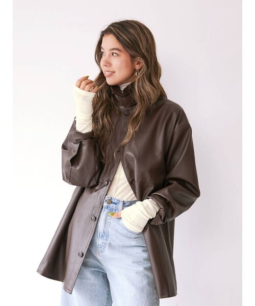 Ungrid(アングリッド)の「ハイネックシアーロングスリーブTee(Tシャツ/カットソー・レディース・オフホワイト/ブラック/オレンジ・FREE)」の17枚目の写真