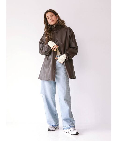 Ungrid(アングリッド)の「ハイネックシアーロングスリーブTee(Tシャツ/カットソー・レディース・オフホワイト/ブラック/オレンジ・FREE)」の18枚目の写真