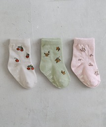 ボタニカル クルー ソックス 3足組