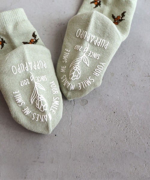 PUPPAPUPO（プッパプーポ）の「ボタニカル クルー ソックス 3足組（ソックス/靴下・キッズ・その他・XS/S）」の9枚目の写真