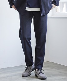 UNION STATION | 裏起毛カルゼスリムイージーパンツ<セットアップ対応>(スラックス)