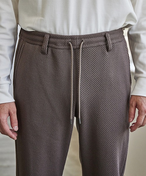 UNION STATION（ユニオンステーション）の「裏起毛カルゼスリムイージーパンツ<セットアップ対応>（スラックス・メンズ・グレー系その他/ネイビー・L/M/S）」の5枚目の写真
